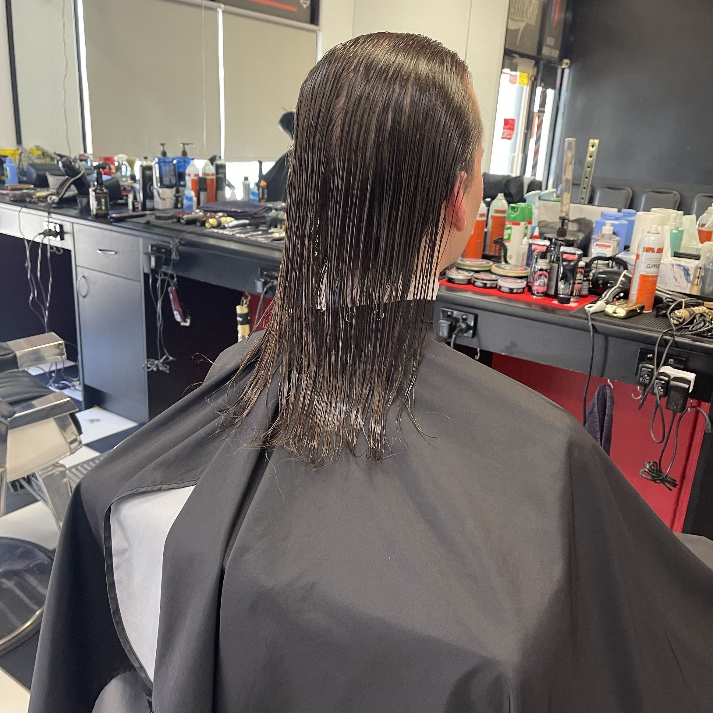 Man’s Long Hair Cut portfolio