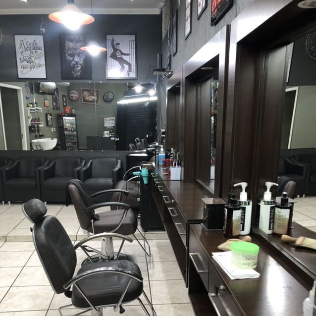 Corte blindado com verde e - Barbearia e perfumaria lima