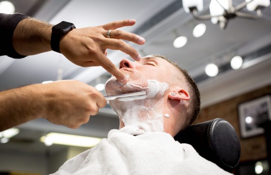 Hot towel & Straight razor shave portfolio