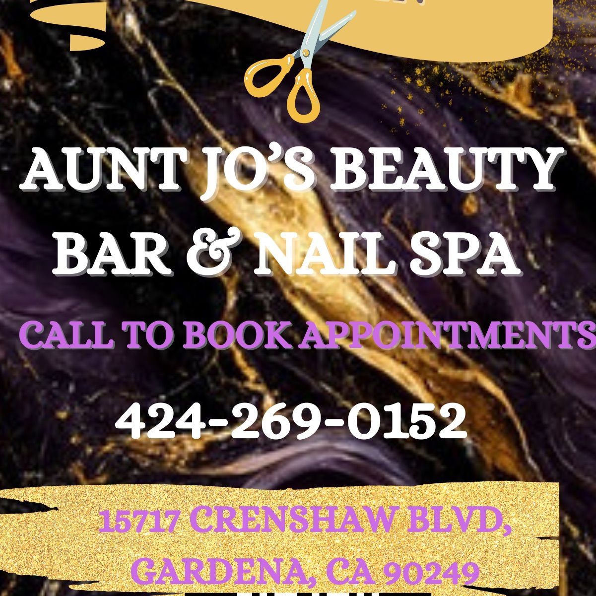 Aunt Jos Beauty Bar & Nail Spa, 15715 Crenshaw Blvd, Gardena, 90249