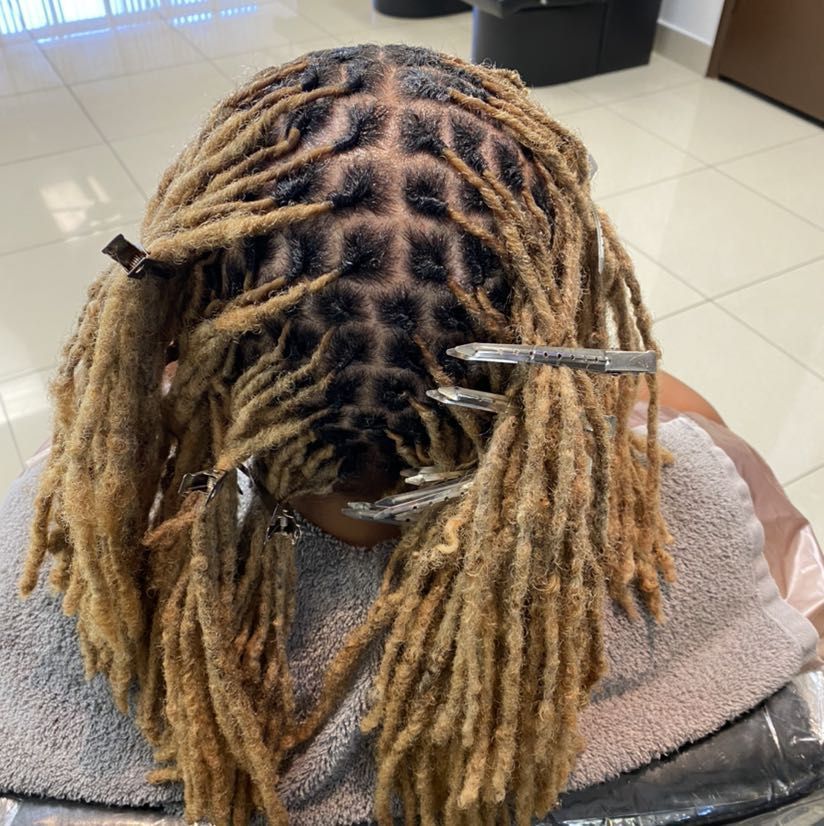 Locs Two Strand Extended with ADDED HAIR portfolio