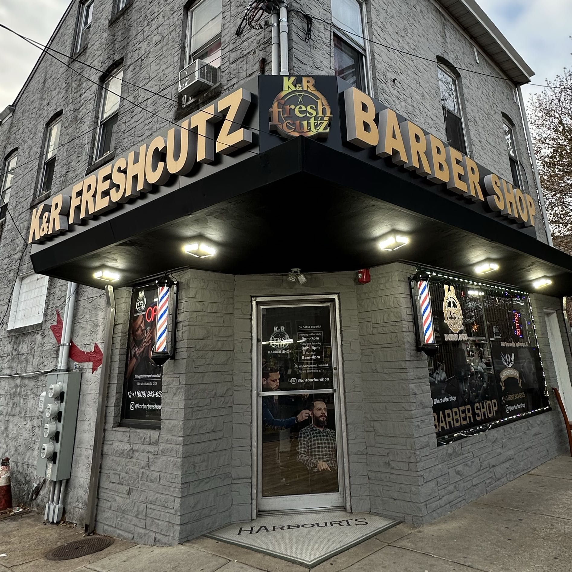 K&R Fresh Cutz Barbershop, 940 Brunswick Ave, Trenton, 08638