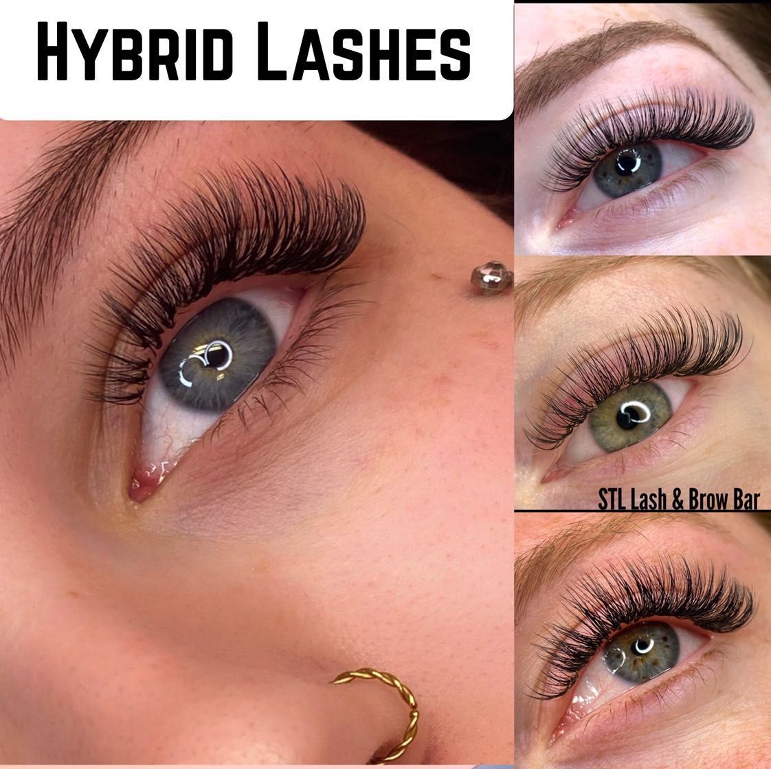 HYBRID eyelash extensions portfolio