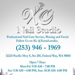 Xo Nail Studio, 32225 Pacific Hwy S, ste 205, Federal Way, 98003