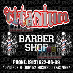 Titanium barber shop, 10610 N Loop Dr, N2, El Paso, 79927