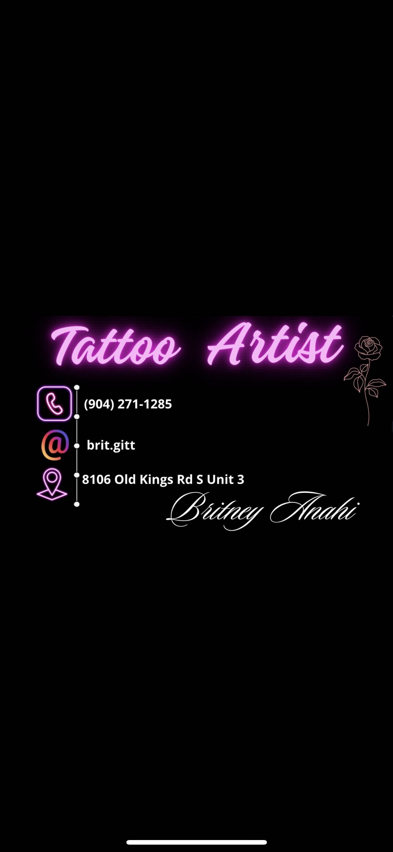 Tattoo Artist, 8106 Old Kings Rd S, Jacksonville, 32217