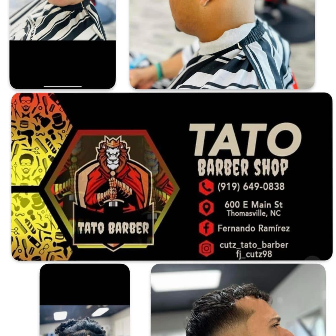 CutzTatobarber, 600 E Main St, Thomasville, NC 27360, 600 E Main St, Thomasville, NC 27360, Thomasville, 27360