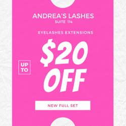 Andrea’s Lashes, 2750 S 5600 W, suite 114, West Valley City, 84120