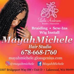Mayahmichele Hair studio, 10307 Bridgeport Way SW, Lakewood, 98499