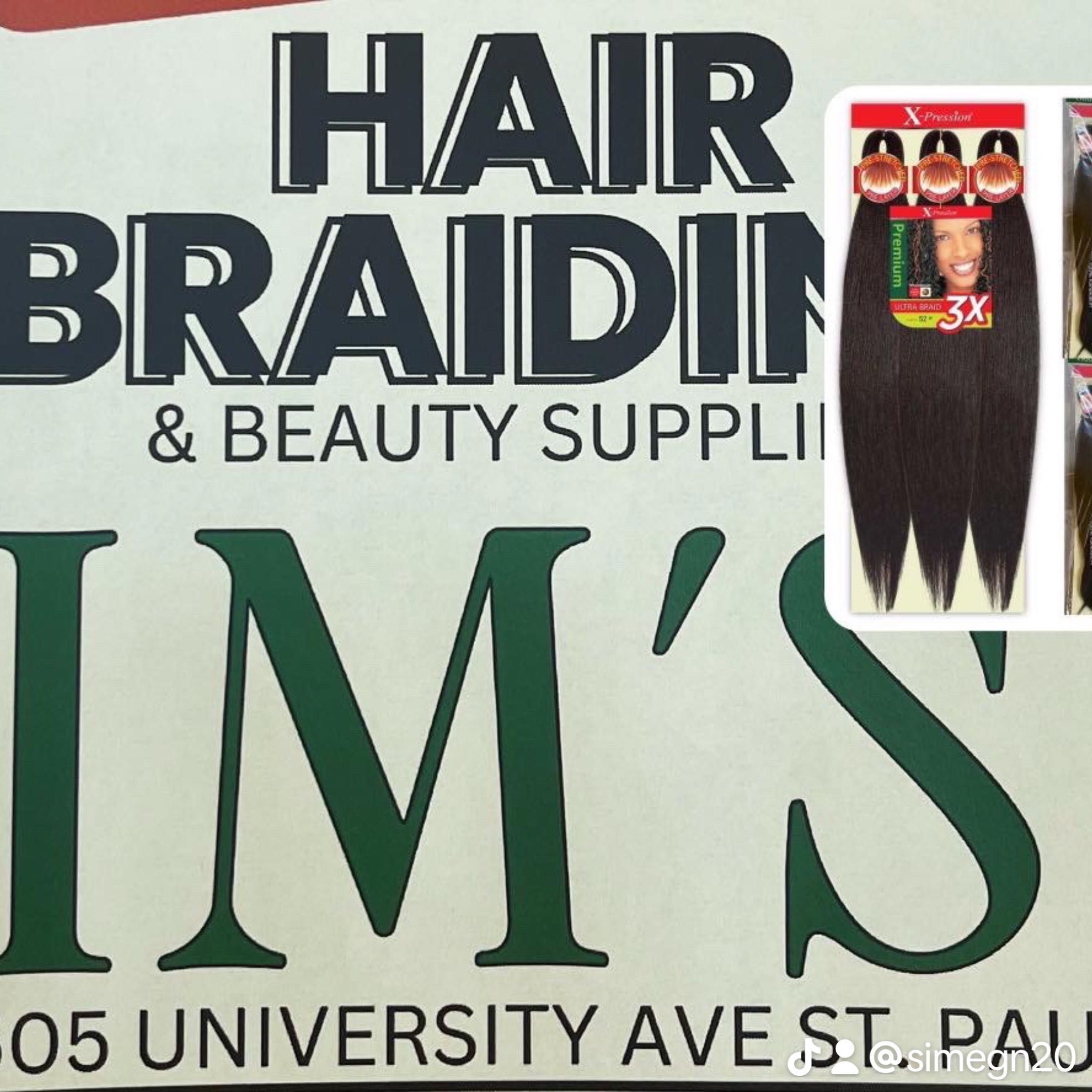 Sim’s beauty supply and hair braiding, 1605 University Ave W, St Paul, 55104