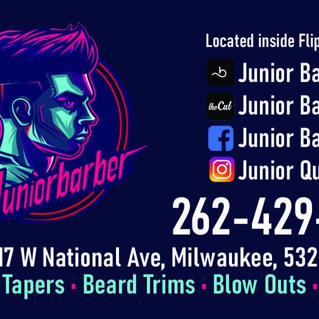 Juniorbarber Flip'N'Styles, 817 w national ave, 817, 817 w nacional ave Milwaukee wuisconci, Milwaukee, 53204