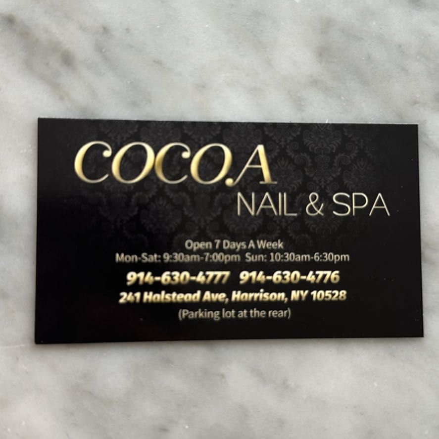 Cocoa nail&spa, 241 Halstead Ave, Harrison, 10528