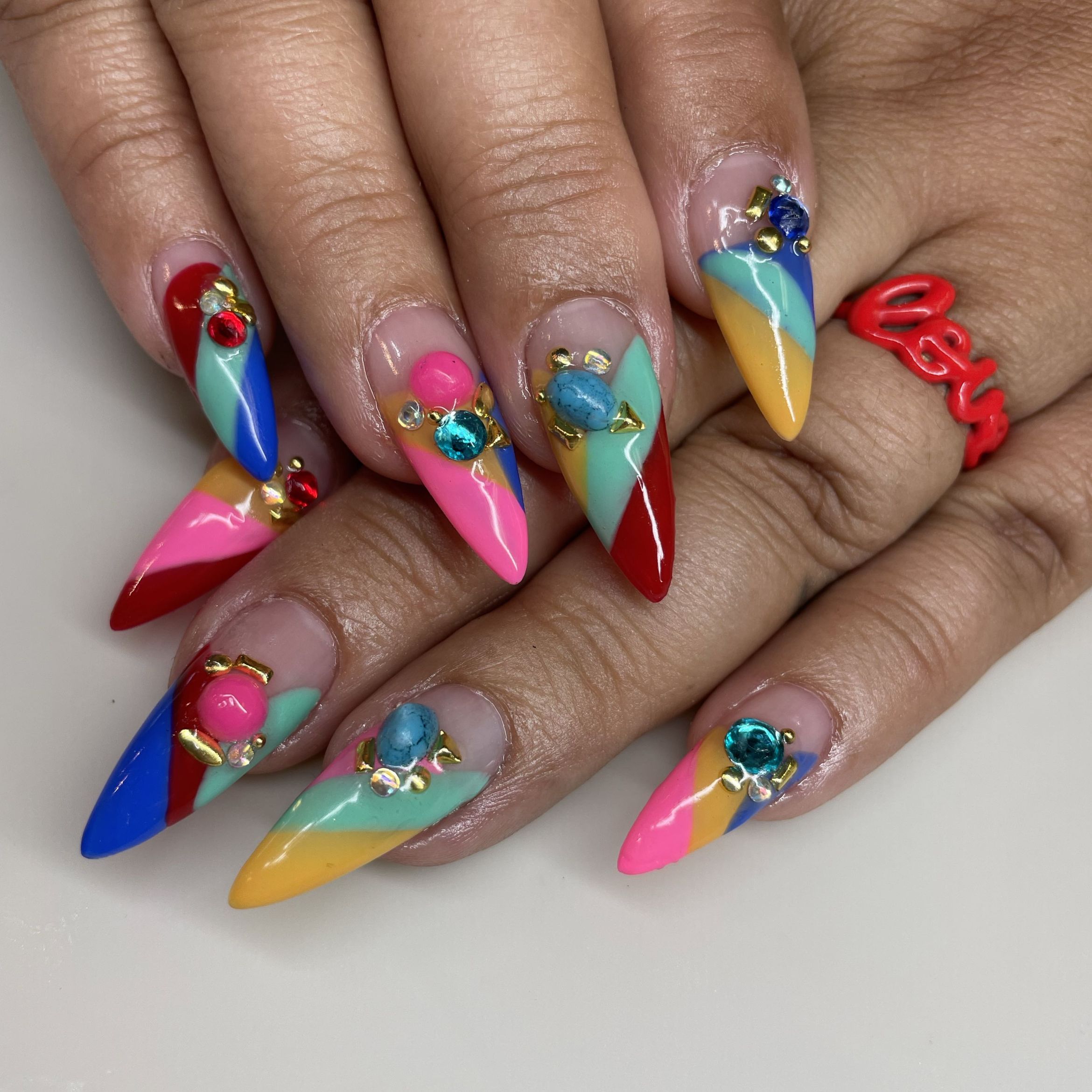 Gel X Extensions with Detailed Art portfolio