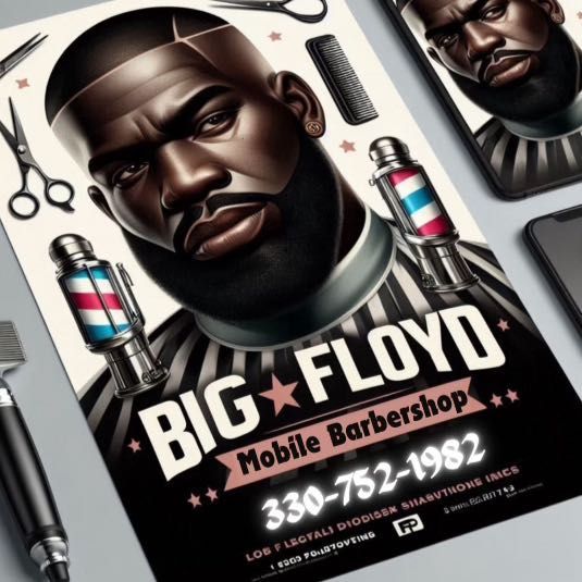 Big Floyd’s mobile barbershop, 854 E Exchange St, Akron, 44306