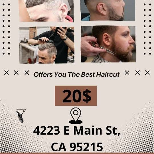Barber King, 4232 E MAIN ST, 4232 E MAIN ST, Stockton, 95206