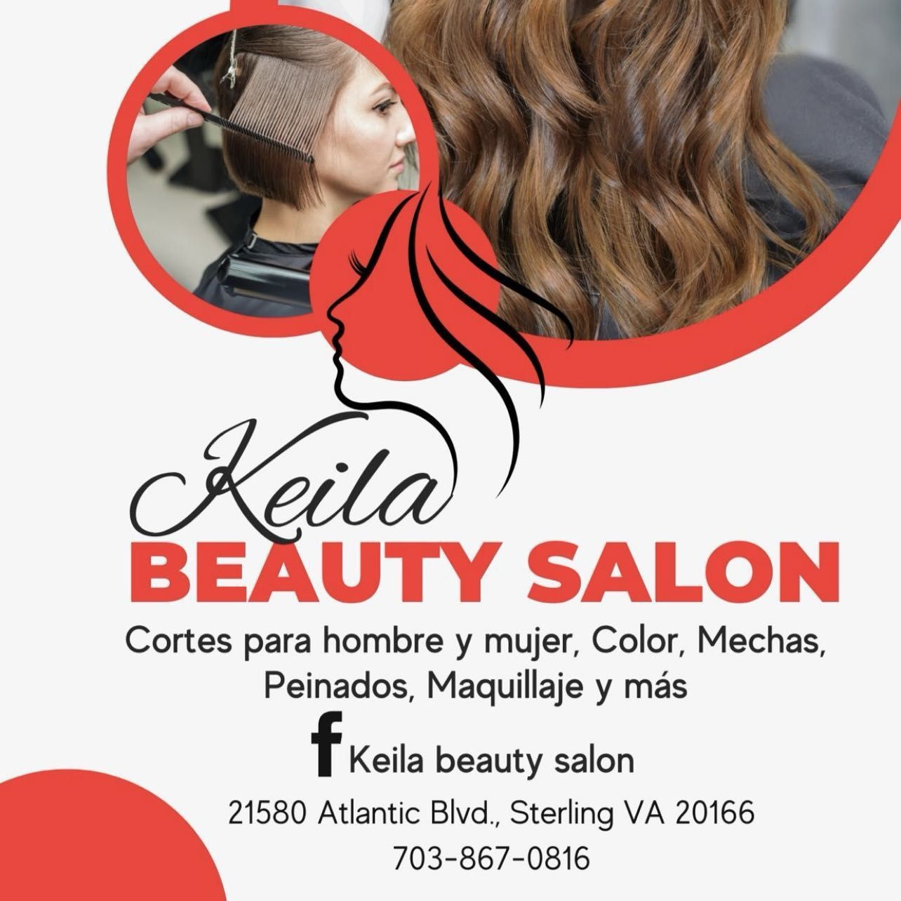 Keila Beauty Salon, 21580 Atlantic Blvd, Sterling, 20166