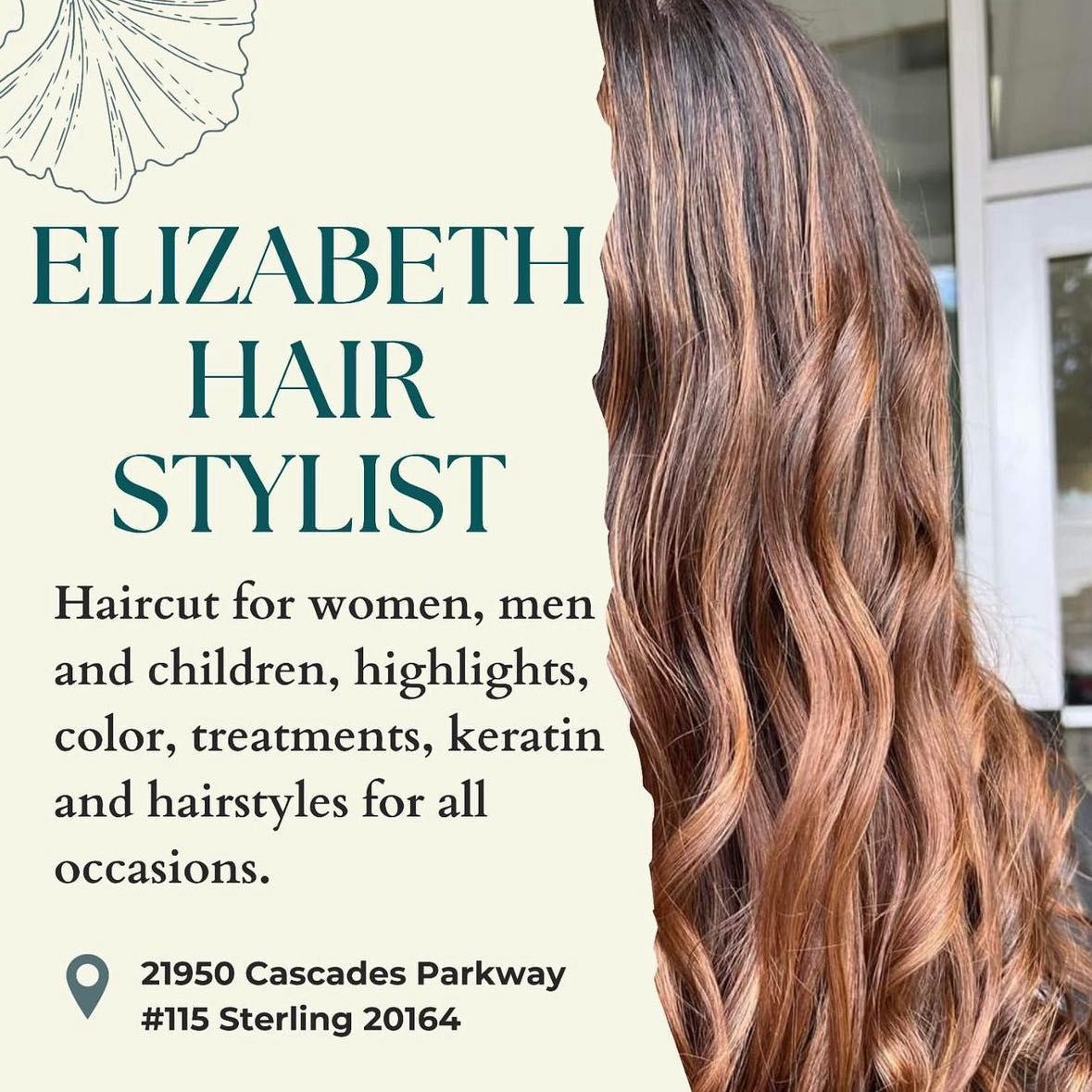 Elizabeth Hair Style, 21950 Cascades Parkway #115, Sterling, 20164