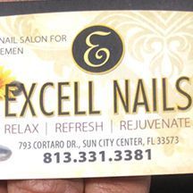 Excell Nails, 793 Cortaro Dr, Sun City Center, 33573