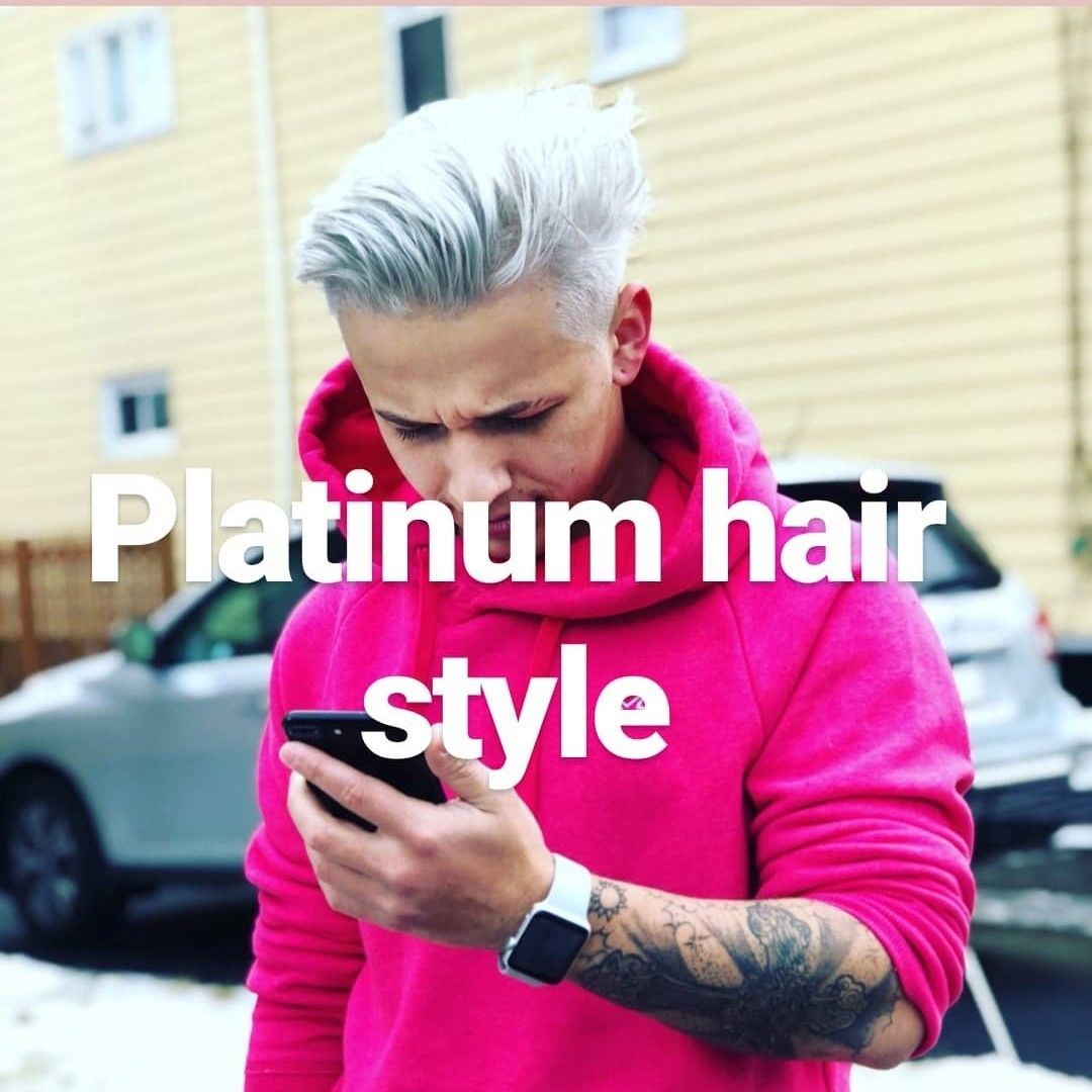 Mens Hair Platinum Color W/ Cut portfolio