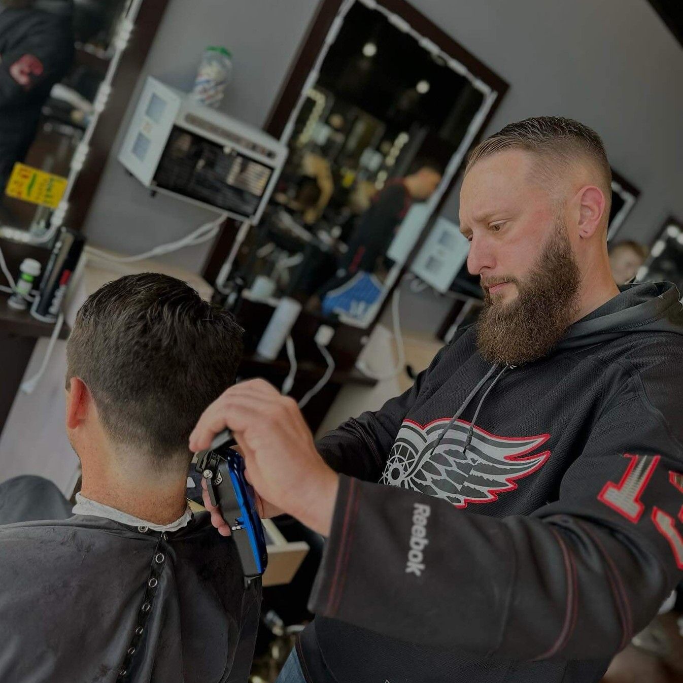 Andy @ Deluxe Barber Shop, 113 Maple st, Wyandotte, 48192