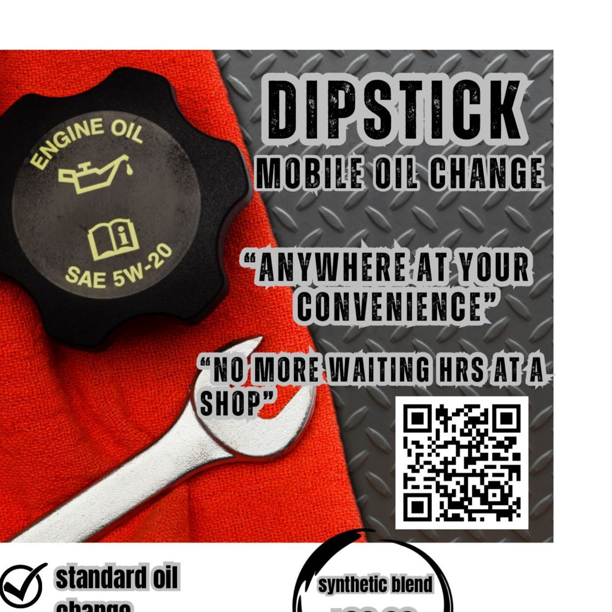 Dipstick mobile oil change, Schenectady, 12304