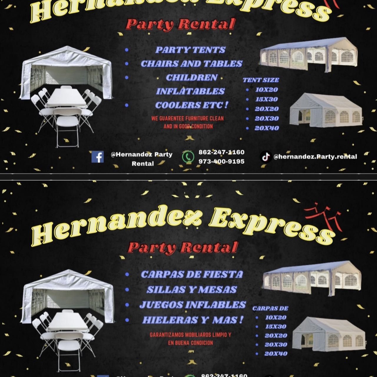 Hernandez Express Party Rental, Clifton, 07011