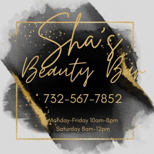 Sha’s Beauty Bar, 1562 rt 130, Suite 1, North Brunswick Twp, 08902