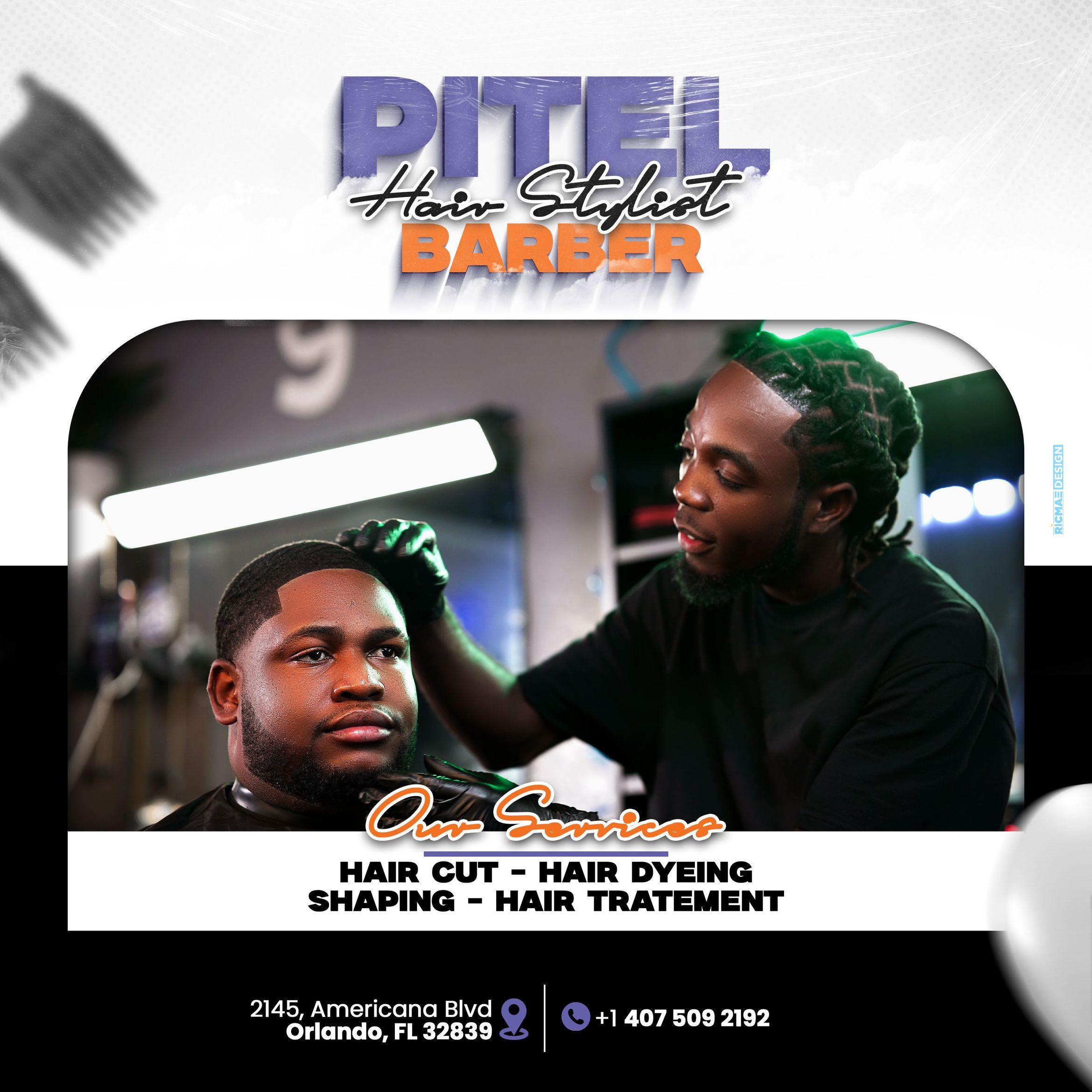 Pitel Barber, 2145 Americana Blvd, Orlando, 32839