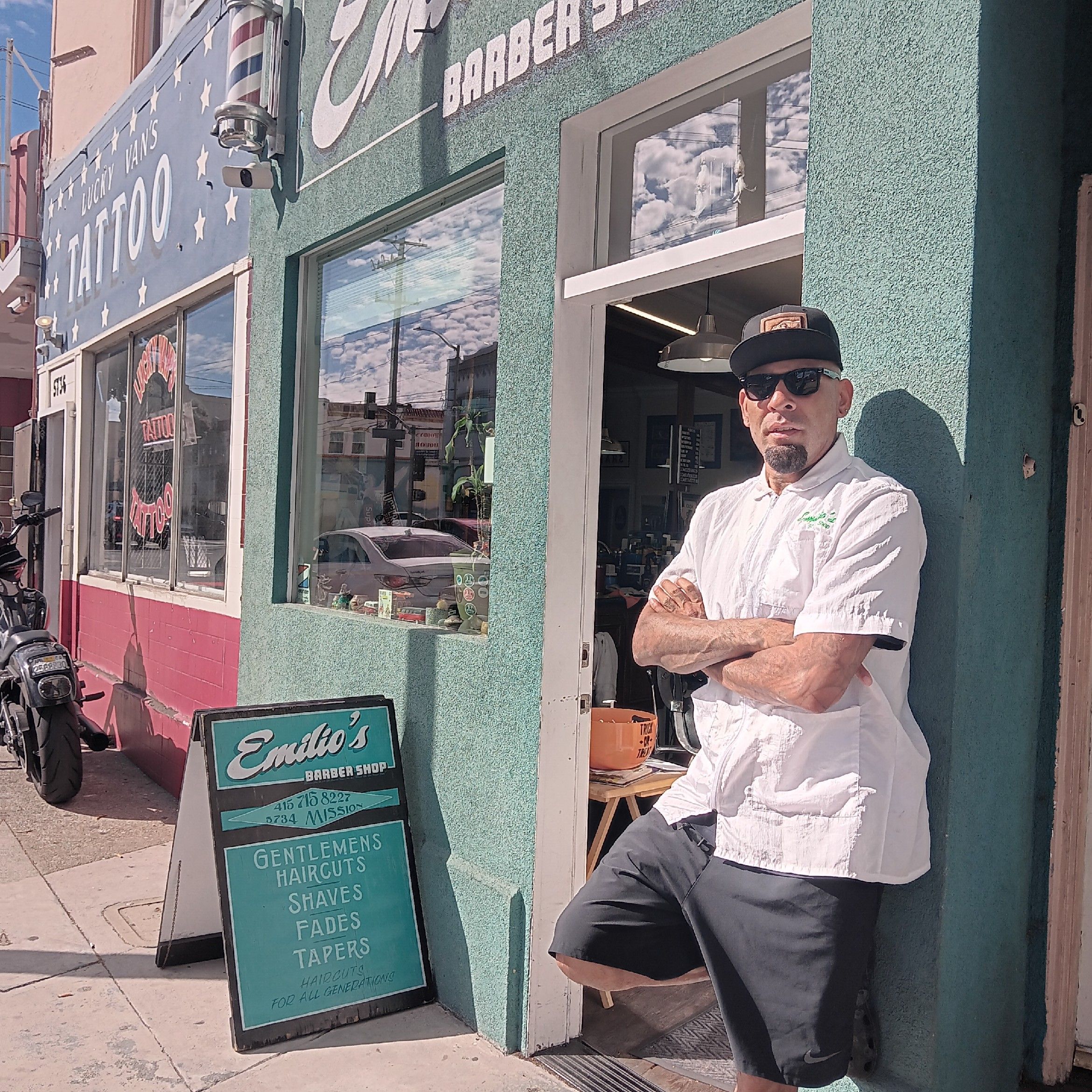 Emilio's Barber Shop, 5734 Mission St., San Francisco, 94112