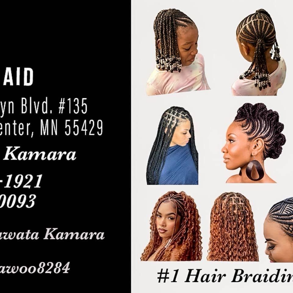 K and D hair braids, 6211 Brooklyn Blvd, Suit #135, Minneapolis, 55429