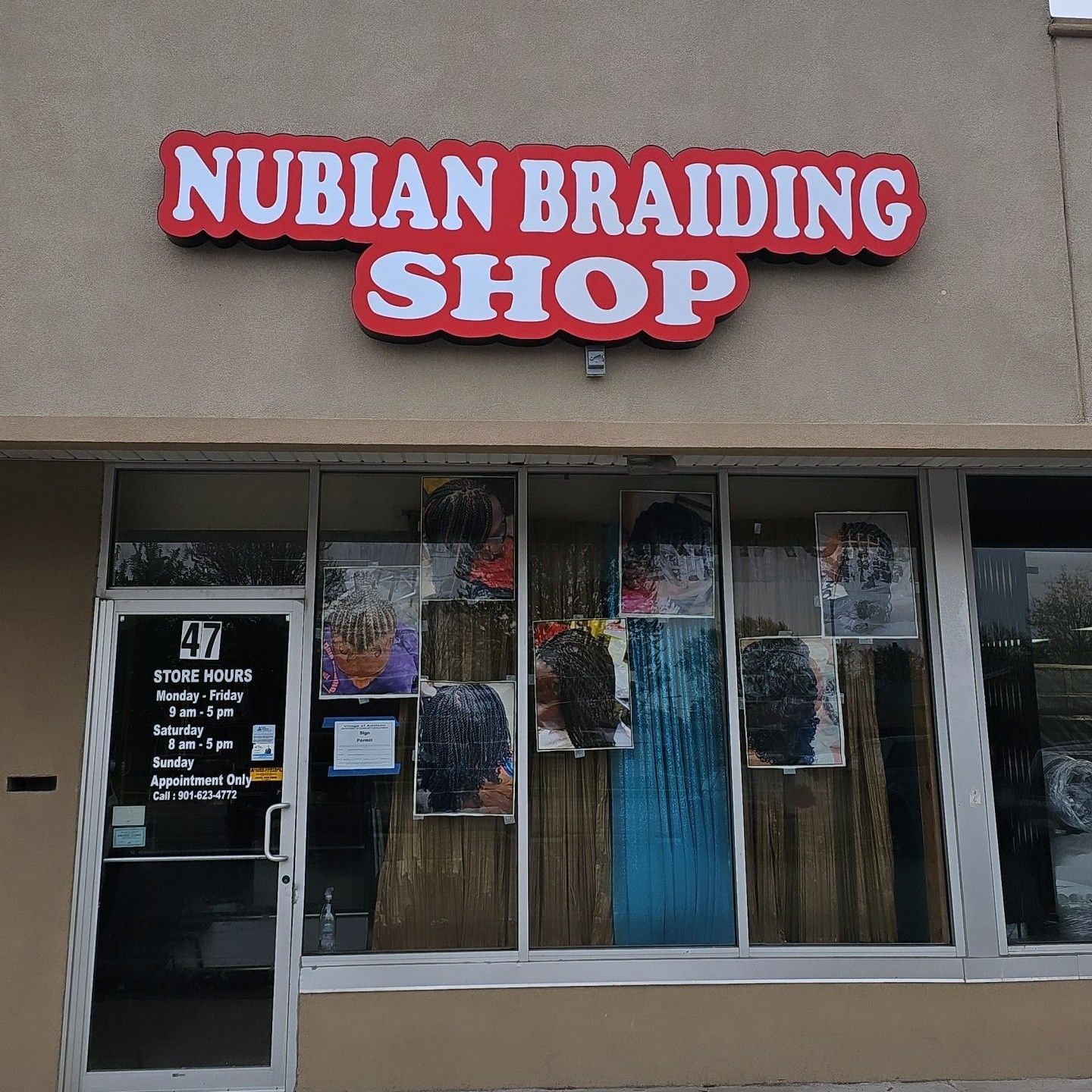 Nubian Braiding Shop, 47 E Fullerton Ave, Addison, 60101