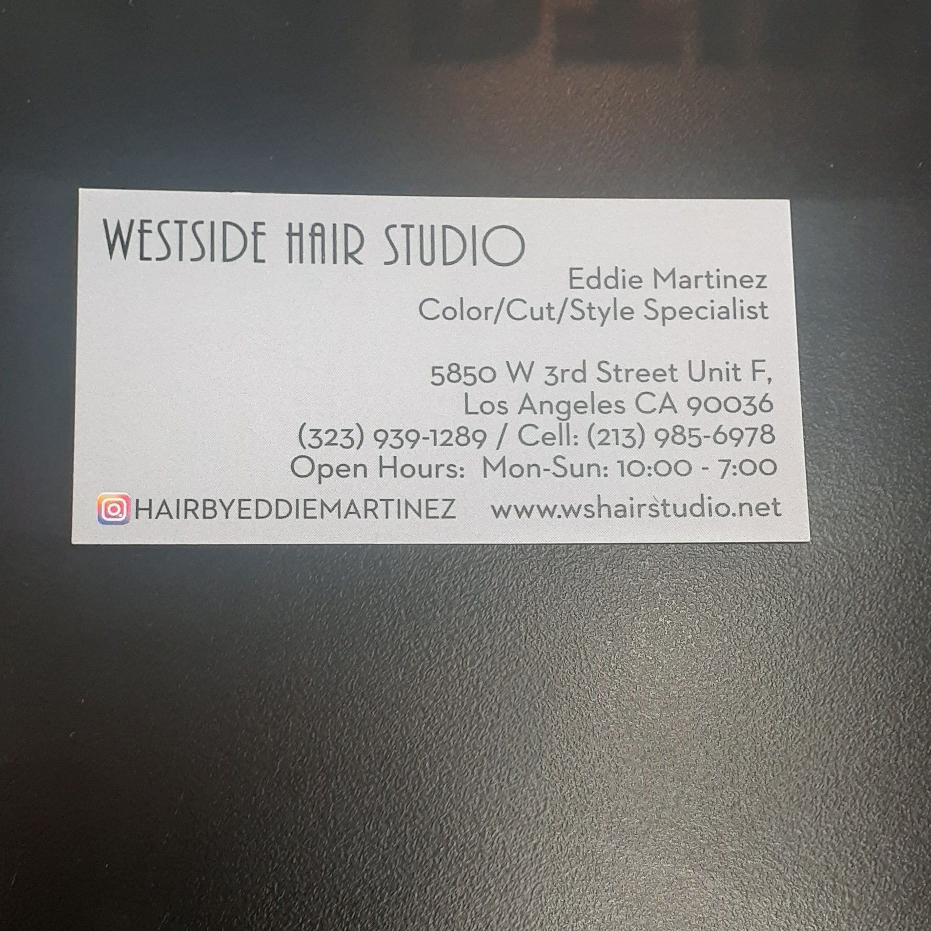 Westside Hair Studio, 5850 W 3rd St, Unit F, Los Angeles, 90036