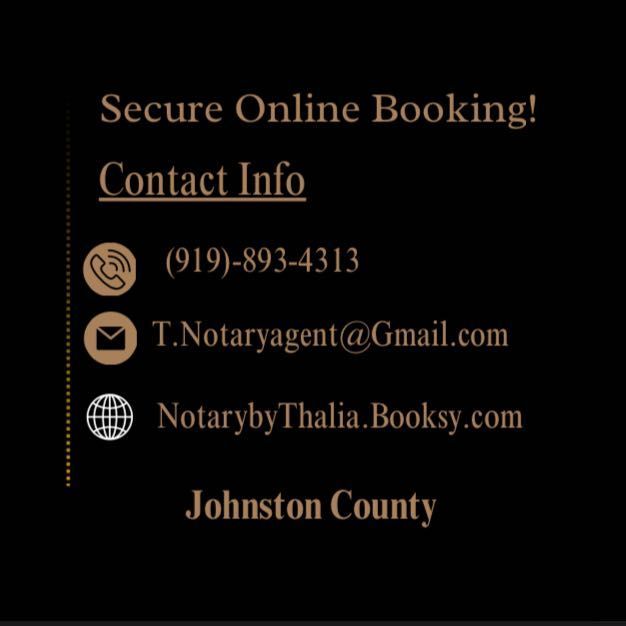 Notary By Thalia, 67 Flowers Crossroads Way, Starbucks, Clayton, 27527