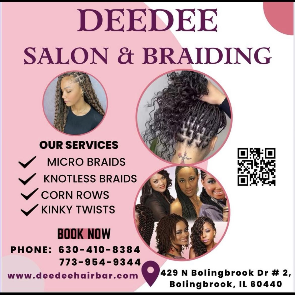 DEE DEE African braiding, 429 N Bolingbrook Dr, suite 2, Bolingbrook, 60440