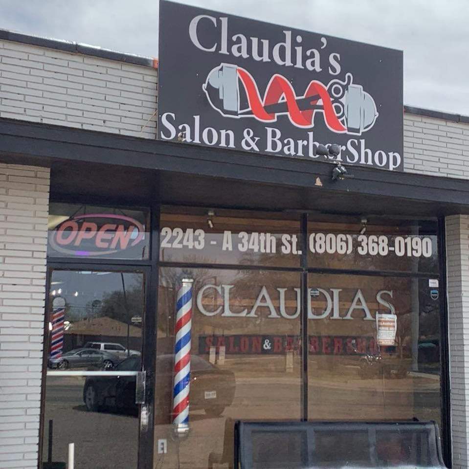 Claudia Salón & Barbershop, 2243 34th St, Lubbock, 79411