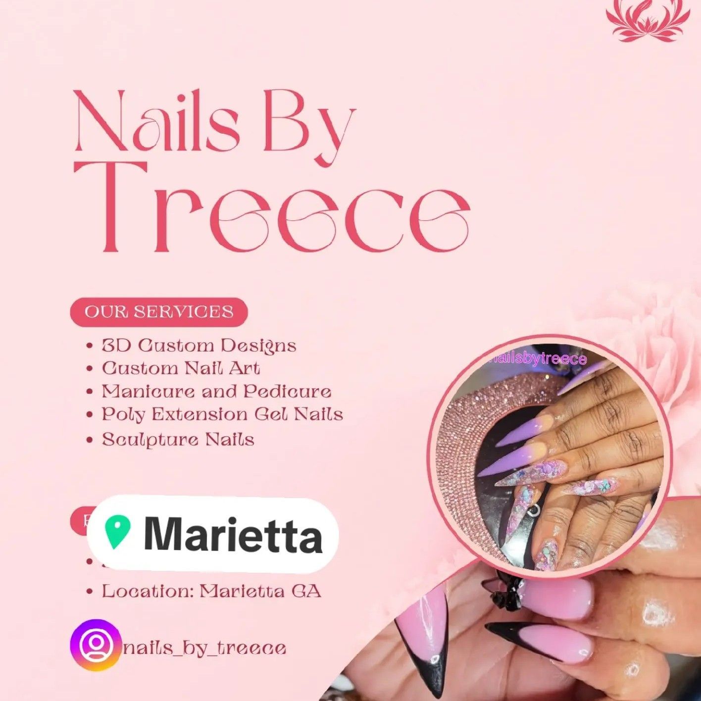 NAILS BY TREECE, 0000Windcliff Dr SE, Marietta, 30067