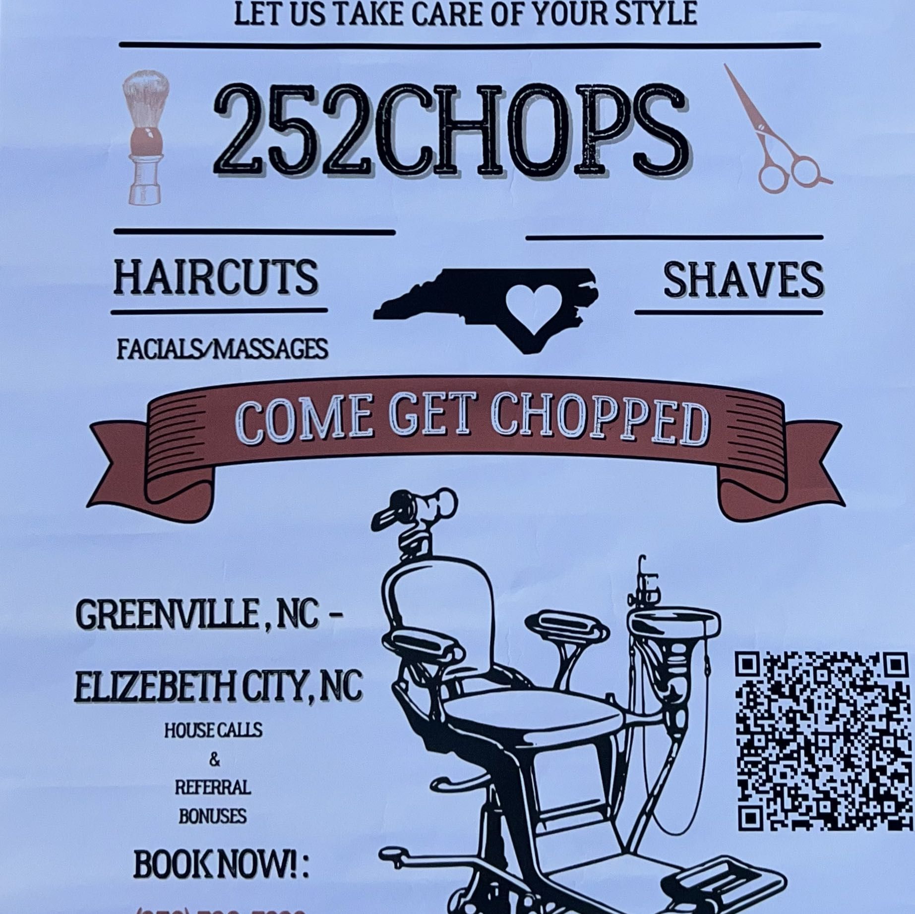 252Chops, 106 E 5th St, Another level hair bar, Greenville, 27858