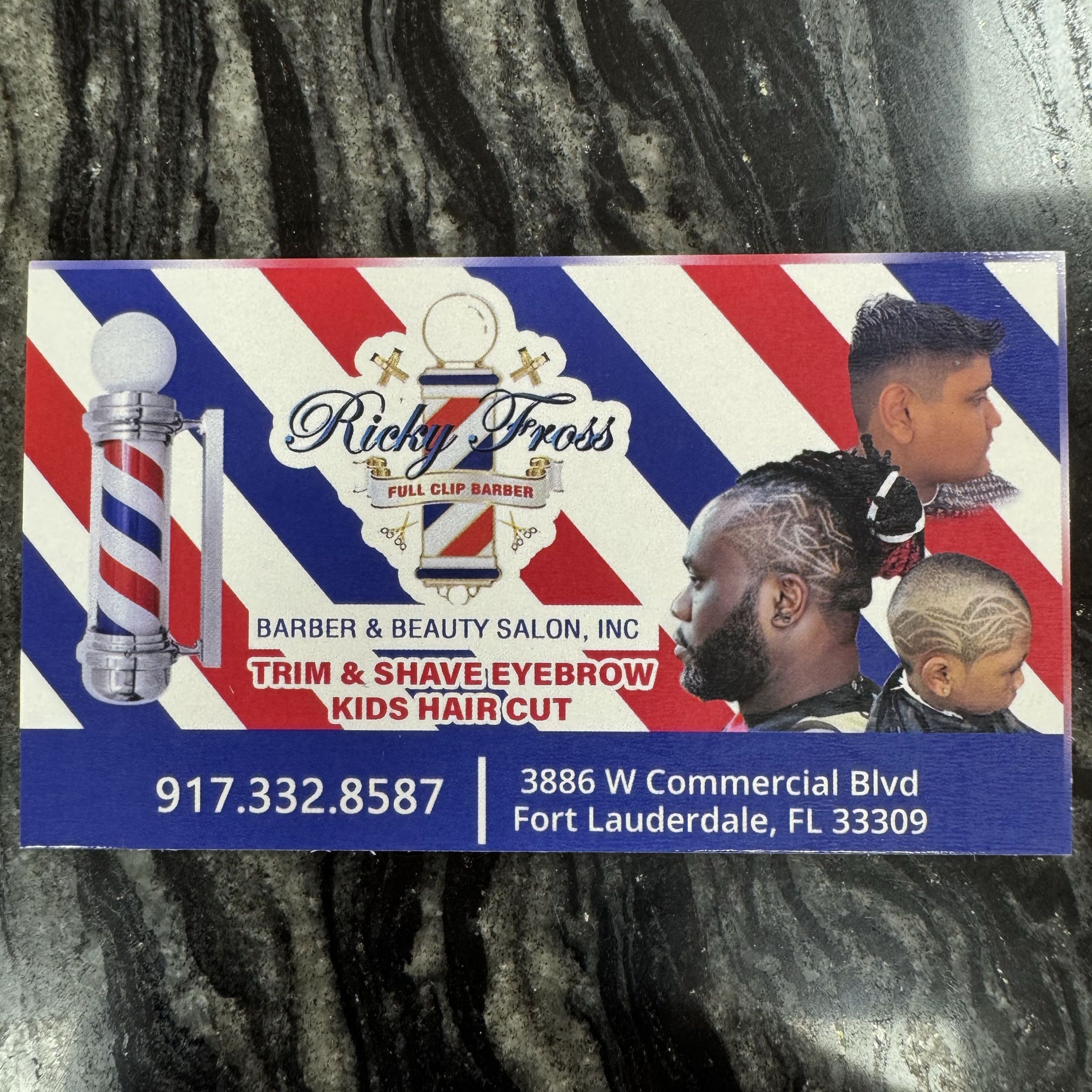 ricky fross full clip barber, 3886 W Commercial Blvd, Fort Lauderdale, 33309