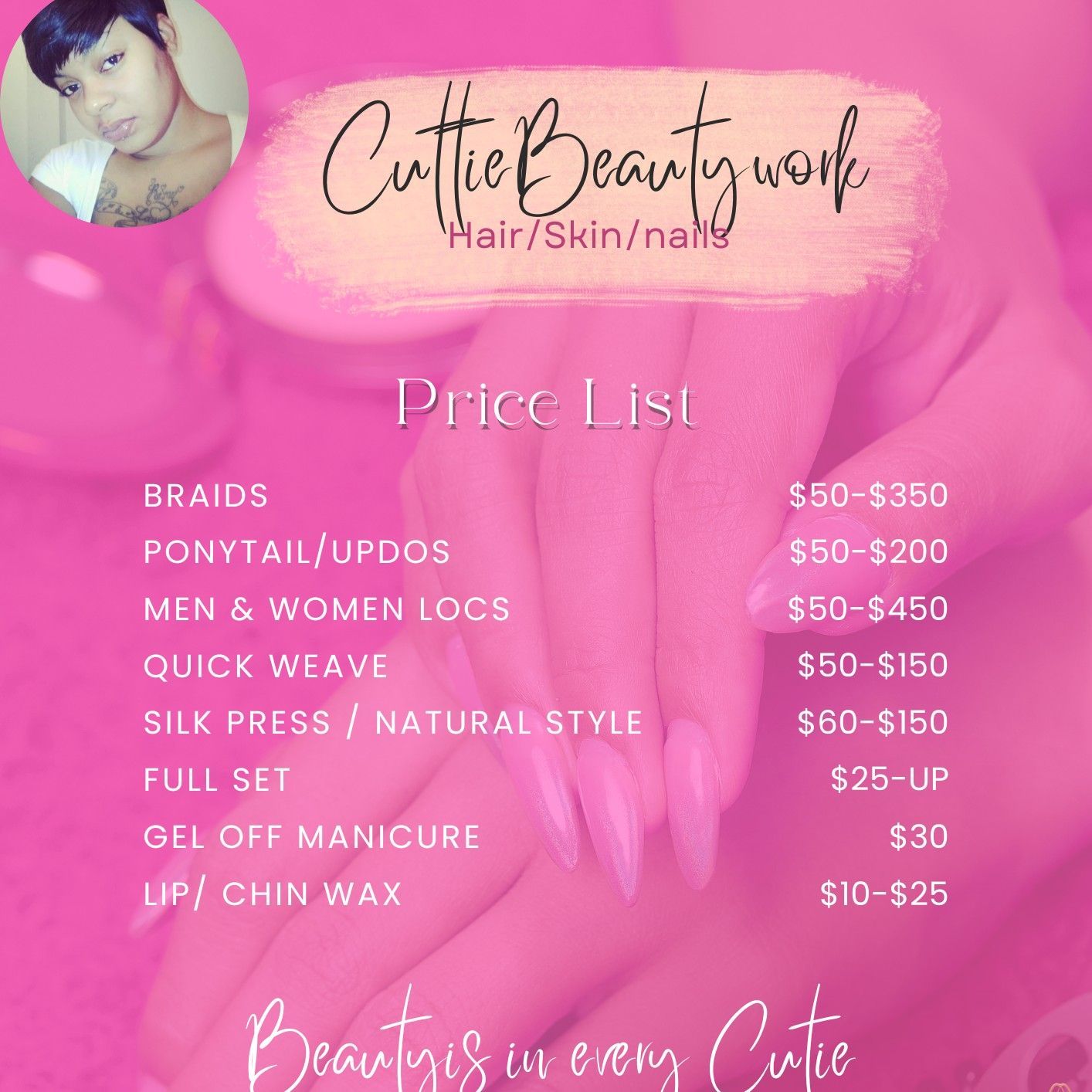 CuttieBeautywork, Jennings, St. Louis, 63136