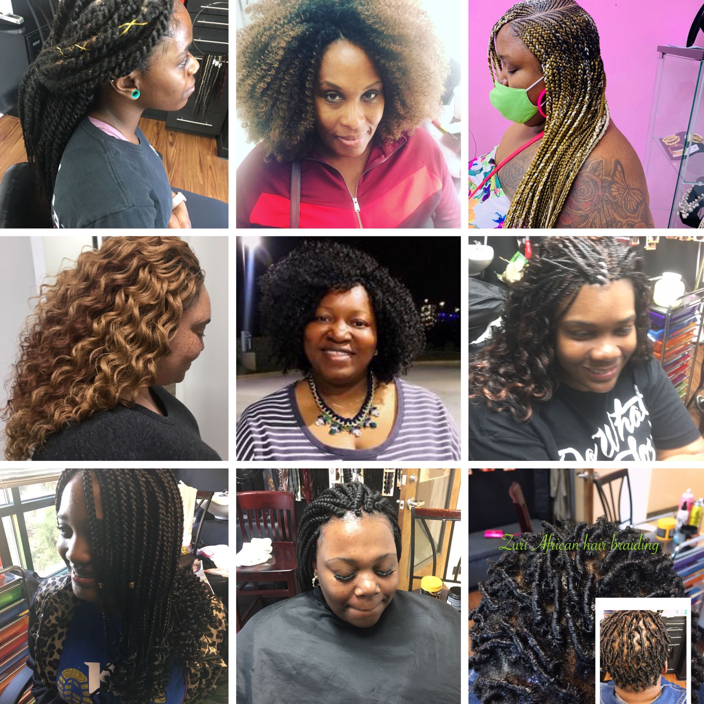 Zuri's Africa hair braiding, 9949 E Independence Blvd, Loft 2, Matthews, 28105