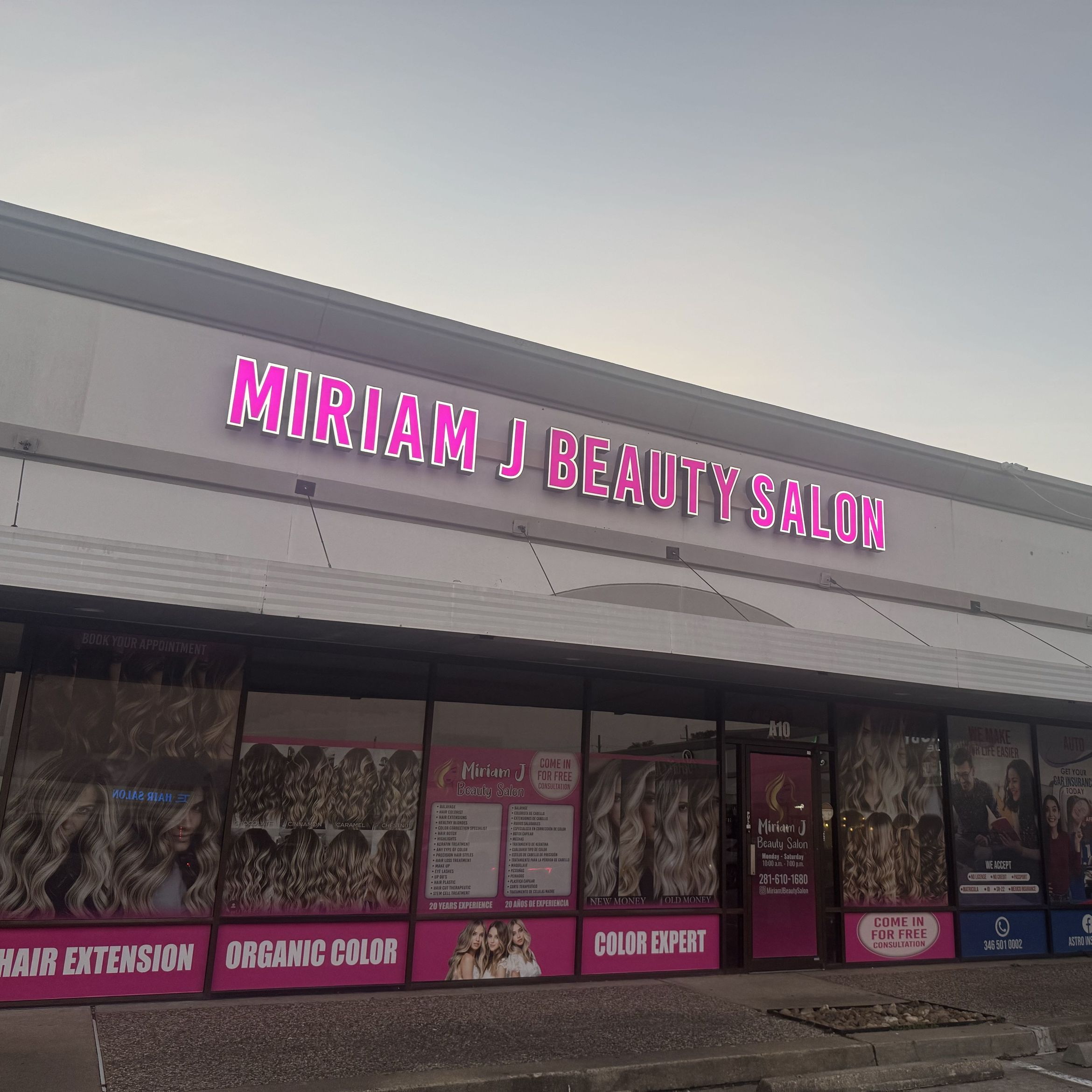 Miriam j beauty salon, 5020  FM 1960 W # A10, Houston, 77069