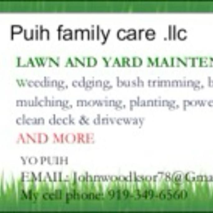 Puih@family lawn care .l.l.c, Raleigh, 27610