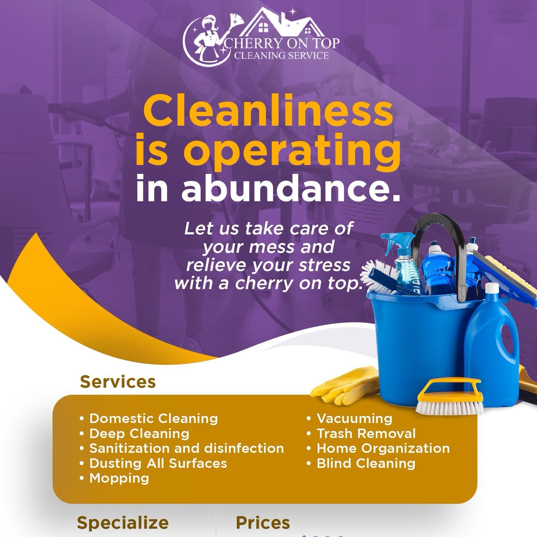 Cherry On Top Cleaning Services, Long Beach, 90805