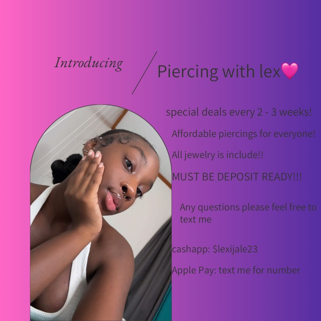 Piercing with lex, 1353 N Main St, 11, Danville, 24540