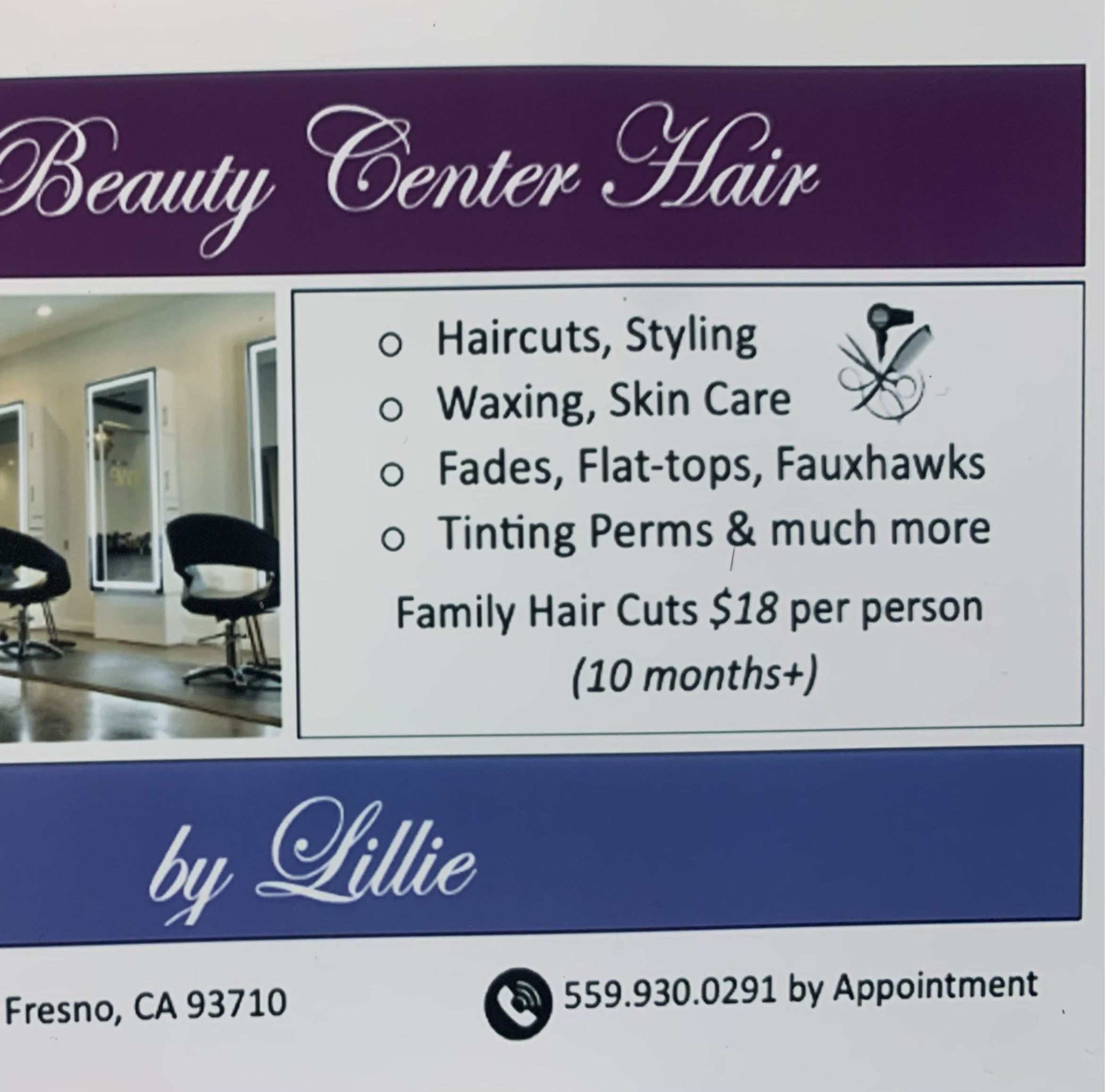 Hair Artist/ Family Haircuts, 6716 N Cedar Ave, Fresno, 93710