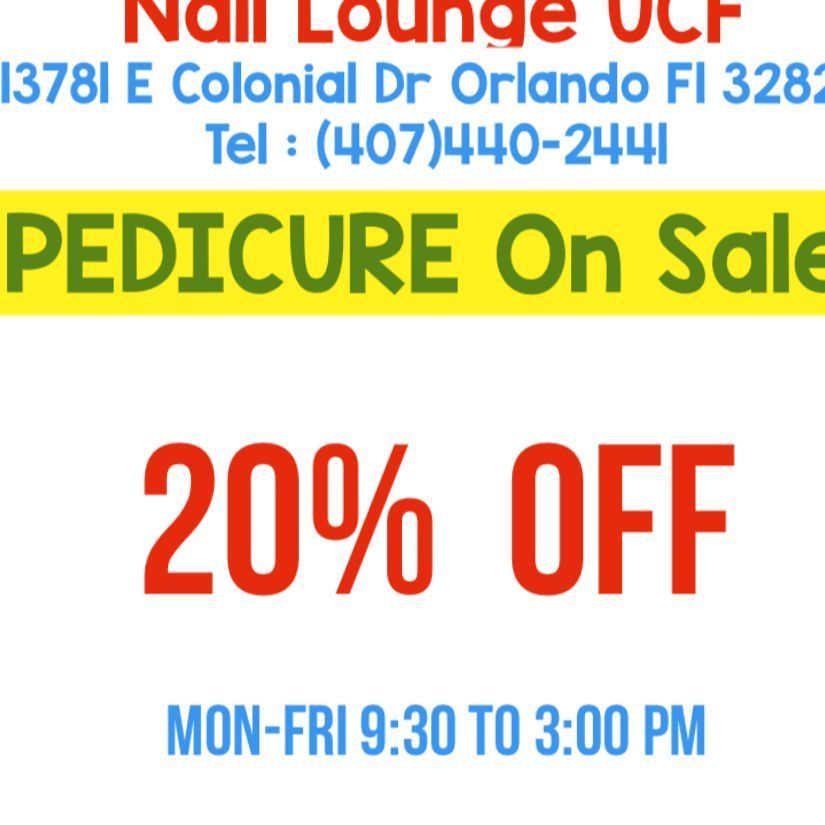 Nail Lounge UCF, 13781 E Colonial Dr, Orlando, 32826