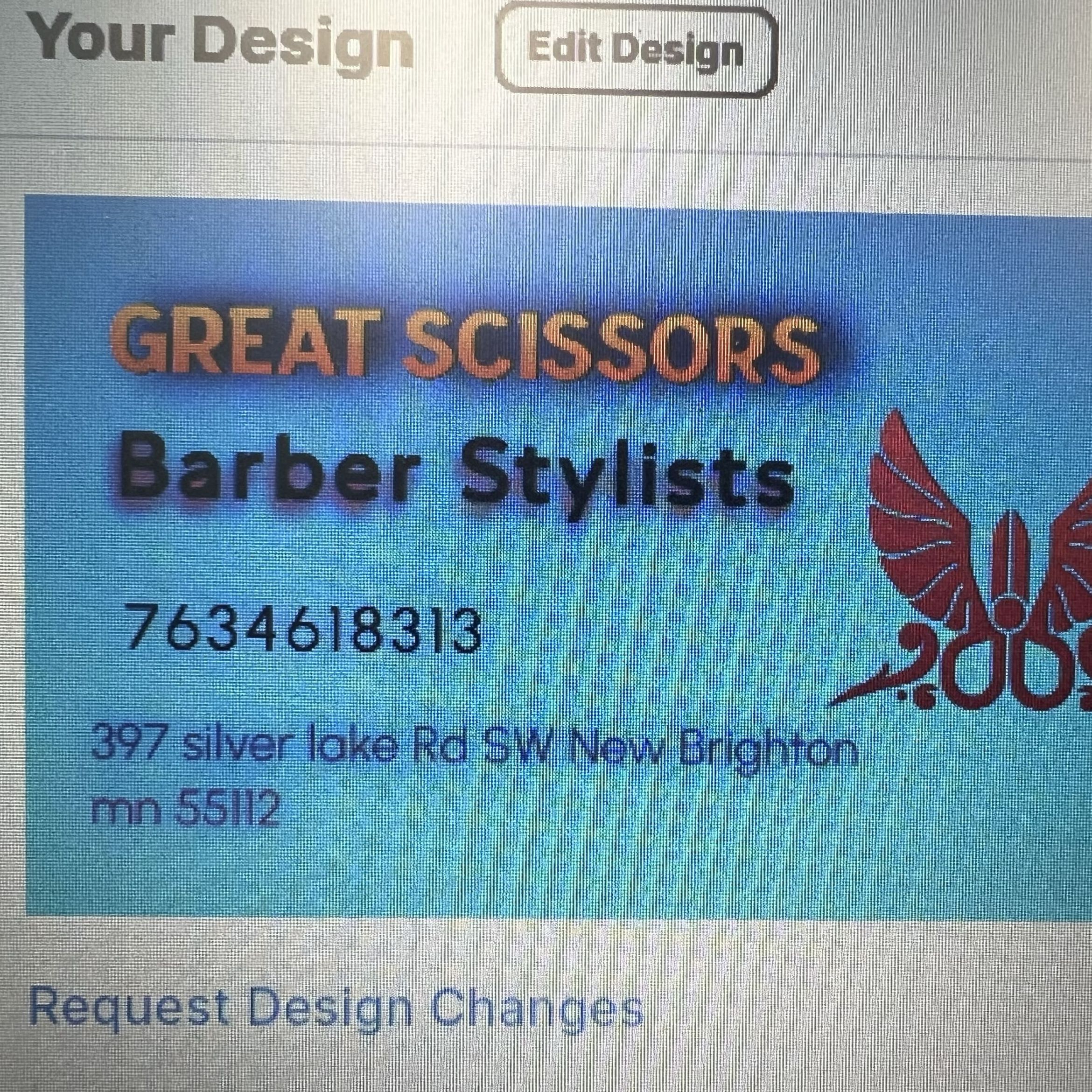 Great scissors, 397 Silver Lake Rd SW, St Paul, 55112