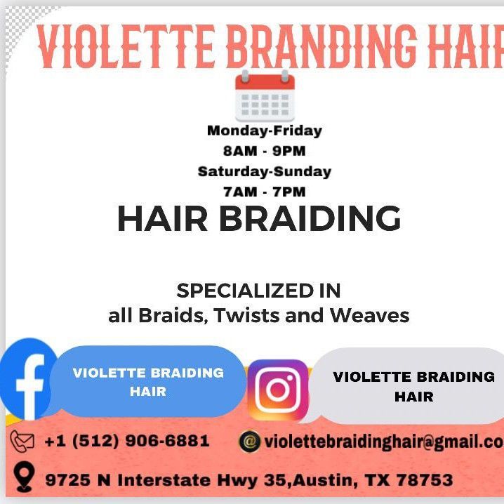 VIOLETTE  BRAIDING HAIR, 9725 N Interstate 35, Austin, 78753