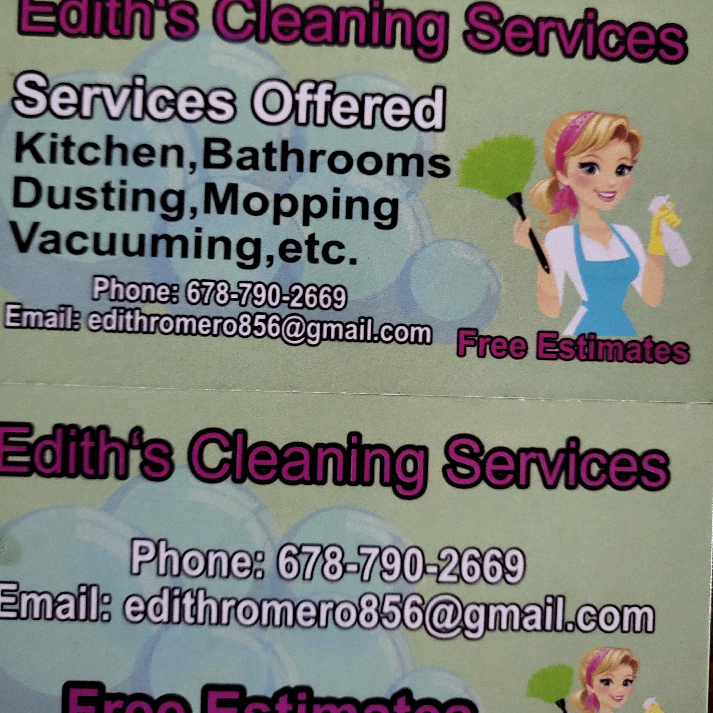 Edith Cleaning Services, 4777 Greenway Rd NW, Norcross, 30071