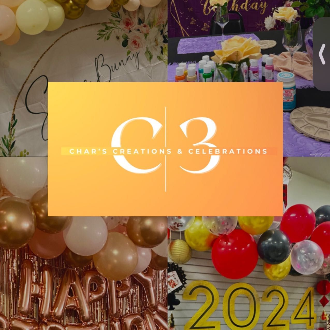 C3: Char's Creations & Celebrations, Creek Vale Way, Indianapolis, 46237